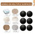 Door Stoppers for Wall, Silicone Door Knob Wall Protector, 2" Round Black