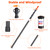 Heavy Duty Telescoping Tarp Poles, Set of 4-4-Section Adjustable 3.1FT to 9.2FT Aviation Aluminum Tent Poles for Camping, Awning, Rain Fly, Sun Shade, Canopy with Stakes & Guylines