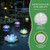 HO2NLE 24PCS Lotus Floating Pond Lights, Color LED LightsWaterproof Battery Powered, Floating Flowers for Pool Weddings Gardens Pond Parties Outdoor Decorations (White, 6", 4")