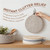 10 Inch Trivets for Hot Dishes, Hot Pots and Pans, Set of 5 with Storage Basket, Heat Resistant Cotton Hot Pads for Kitchen & Quartz Countertops, Machine Washable(Mix Gray)