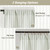 Chyhomenyc Striped Valances for Windows 14 inch, Sage Green, 2 Pieces