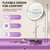 Auxmir 9" 1X/30X Lighted Makeup Mirror, Rechargeable Maginfying Mirror