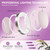 Auxmir 9" 1X/30X Lighted Makeup Mirror, Rechargeable Maginfying Mirror