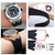 Kevisae Black Rubber Silicone Watch Band Compatible with Audemars Piguet Royal Oak Offshore 15703 15710-28mm AP Rubber Watch Band Strap (28mm-Silver buckle)