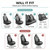 Automotive Seat Covers Green Universal Fit Combo Set with Steering Wheel Cover and Seat Belt Pad fits most Cars, SUVs, and Trucks (Airbag Compatible and Split Bench) FH Group FB030GREEN-COMBO