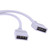 RGBZONE 2 Pack 1 to 2 RGB Splitter Cable 4 Pin, White, 6 Male Plugs