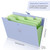 SKYDUE Letter A4 Paper Expanding File Folder Pockets Accordion Document Organizer (Purple)