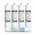ProQ Reverse Osmosis Filter Yearly Set, ONLY for Puroflo PROQ-550 5-Stage Quick Change Under Sink RO System, 50 GPD RO Membrane