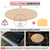 Unicook 15" Round Pizza Stone for Oven and Grill, Cordierite Baking Stone