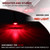 TMH 3/4 Inch Mount Smoked Lens RED LED Small Clearance Side LED Marker Lights Trailer Truck RV ATV Car Bus Van (Pack of 20)