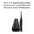 TAO Clean Umma Diamond Sonic Toothbrush Replacement Heads (3-Pack) – Replacement Heads for the TAO Clean Electric Toothbrush and Docking Station, Black