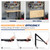 Ultrawall 24 inch Folding Shelf Brackets, Steel Wall Mounted Shelf Bracket
