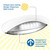 Lumitronics RV LED Euro-Style Porch Light, Clear Lens (White)
