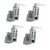 Smarkey Solar Panel Assembly Mounting Z Bracket Kits 4 Units Adjustable