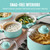 GreenLife 16 Piece Ceramic Nonstick Pots & Pans Cookware Set, Turquoise