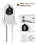 20-Pack JACKYLED Screw Type T8 Lamp Holder with Wires UL Non-shunted Tombstone Light Socket for LED Fluorescent Tube Replacements