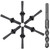 Csdtylh 6PCS Rock Splitting Wedges and 1PCS Rotary Hammer Drill Bit, Wedge and Feather Shims, Stone Splitter Tools for Granites, Concretes, Boulders, Volcanic Rocks, Limestone Rocks