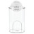 iDesign Plastic Suction Tumbler Cup, 3" x 3.5" x 4.5", Clear