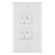 5 Pack - SnapPower SafePlate - [For Decor Outlets] Self-Closing Safety Cover Plate - Child-Proofing Wall Plate Helps Protect Baby From Electrical Shock (Decor)