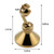 TINTON LIFE Universal Bathroom Adjustable Shower Head Wall Mount Holder Base Removable Bracket Shower Head Adapter for Kids or Adults(Triangle Titanium Gold)