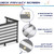 Windscreen4less 3'x50' Deck Balcony Privacy Screen Fence Apartment Balcony Mesh Screen with Zip Ties Chain Link Fence Cover UV Protection for Outdoor Patio Backyard Pool Porch Railing, Grey & White