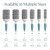 Medium Round Brushing Brush - Ceramic Hair Brush for a Smooth Salon Style Look - Professional Brushing Brush Ideal for All Hair Types - 43 mm
