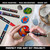 ARTIQO Paint pens for rock painting - Wood, Glass, Metal and Ceramic Works on almost all surfaces set of 15 Vibrant Medium tip Oil Paint Marker Pens, Quick Dry, Water Resistant