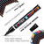 ARTIQO Paint pens for rock painting - Wood, Glass, Metal and Ceramic Works on almost all surfaces set of 15 Vibrant Medium tip Oil Paint Marker Pens, Quick Dry, Water Resistant