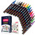 ARTIQO Paint pens for rock painting - Wood, Glass, Metal and Ceramic Works on almost all surfaces set of 15 Vibrant Medium tip Oil Paint Marker Pens, Quick Dry, Water Resistant