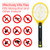 Electric Fly Swatter Racket - Indoor Bug Zapper for Home, Fly Zapper, Mosquito Killer, Gnat Control, Pest Insect Catcher, Fly Swatter & Bug Zapper Outdoor, Indoor Mosquito Zapper
