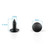 200 Pcs Black Plastic Push Clip Fasteners, 7mm Hole Size, Universal Automotive Body Clips