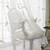 VOGOL Rod Pocket Sheer Curtains Elegant Embroidered Bird Design White Window Drapes/Panels for Living Room, 54 x 84,Two Panels