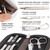 3 Swords Germany - brand quality 5 piece manicure pedicure grooming kit set for professional finger & toe nail care scissors clipper genuine leather brown case in gift box, Made in Germany