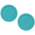 Pyrex 7201-PC (4-Cup) Turquoise Food Storage Lid (2-Pack) - Made in USA