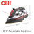 CHI Steam Iron for Clothes with Vertical Steam Burst, 1700 Watts, 8" Cord