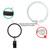 Coideal Large Curtain Rings with Clips, 10 Pack 2.5 Inch XL Extra Rustproof Strong Metal Decorative Drapery Window Curtain Hoops Clip Ring Fit Up to 2 Inch Rod (Vintage Black)