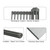 Ahyuan Large Roll up Dish Drying Rack 20.5'' Silicone Over Sink Dish Drying Rack Cubic Silicone Wrapped Steel Solid Bars Dish Racks for Kitchen Counter Sink Drying Rack (Dark Grey, Large20.5"Lx13"W)