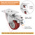 Moogiitools 3 inch Heavy Duty Casters,Set of 4,Locking Swivel Wheels