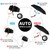 Anntrue Windproof Travel Umbrella, Auto Open Close Lightweight Compact Portable Backpack Folding Umbrella, Perfect for Car, Purse, Men and Women (Black)
