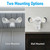 LEONLITE 3CCT Motion Sensor Security Lights Dusk to Dawn IP65 White