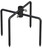 Mocomax Pole Stabilizer Stand Base Applies to 0.74" to 1.06" Shepherds Hook, Outdoor Bird Feeder Pole Stabilizer Support with 4 Prongs, Metal Holder Base for Birdhouse, Flagpole, Umbrellas, Black
