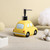WAIT FLY Cartoon Car Resin Soap Dispenser with Plasic Pump, Refillable Lotion Soap Bottle, Car Hand and Dish Soap Dispenser