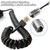2 PCS No Tangle Phone Cord Detangler, 360° Rotating Telephone Cords Detangler Landline for Desk Phone, 360 Degree Rotating Landline Swivel Cord Untangler, No-Tangle Phones Cords for Landlines Black