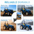Tractor Mirror Magnetic, Strong Magnetic Mirrors for Forklifts, External Reflective Strips on Mirrors, No Installation Required, 1 Pair (Right and Left)