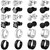 ONESING 12 Pairs Earrings for Men Hypoallergenic Stainless Steel Earrings Studs Hoop Earrings Silver/Black Mens earrings Set for Multiple Piercing