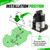 Heavy Duty 48V Golf Cart Solenoid for Yamaha Drive G22 G29 Electric 2007-up Models, 4 Terminal Yamaha G29 Golf Cart Solenoid Relay Assy Replace OEM# JU6H19500000 JU6-H1950-00 JU6-H1950-00-00