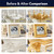 Gold Paint 35 Fl Oz Metallic Liquid Gold Leaf Paint Rich Golds Paint for Metal, Wood, Canvas, Appliance, Furniture, Clay DIY & Art Handcrafts Fast Drying Acrylic Metallic Finish Artwork & Home Décor