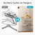 Mzzelry Hanger Organizer Stacker, Magnetic Hanger Holder for Laundry Room, Retractable Clothes Hanger Storage Rack Fits Washing Machine and Dryer, Holds Up to 50 Multi-Type Hangers (White)