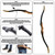 Sinbana Archery Recurve Bow Stringer Tool, Heavy-Duty Nylon Safety Stringing Accessories for Recurve, Traditional, and Long Bows