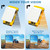 Tractor Mirrors Magnetic with Blind Spot Mirrors, Universal Tractor Rear View Mirror, Suitable for Tractors, Forklifts, Lawnmowers, Dozers, Golf Cart